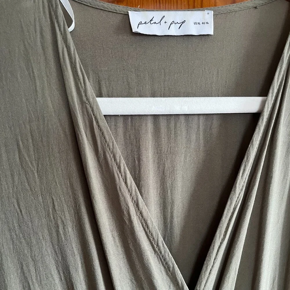 Petal and Pup Barker Dress in Olive, XL - Picture 3 of 3